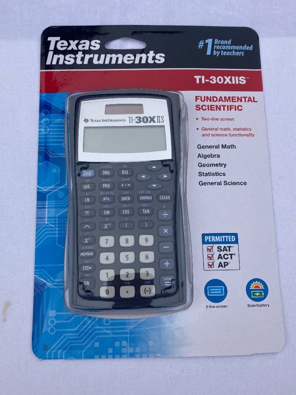 Texas Instruments TI-30XIIS Scientific Calculator New Sealed SAT ACT AP School